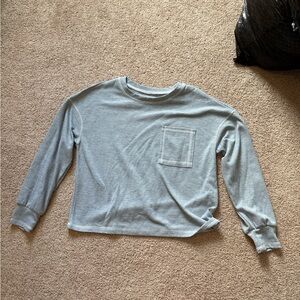 SHEIN Kids Light Gray Long Sleeve Tee